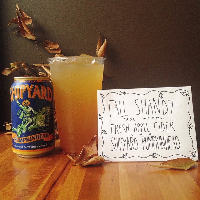 Come grab your fall shandy featuring @shipyardbrewing's Pumpkinhead in #allston! #excidered