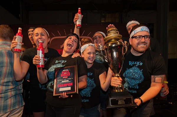 Our team taking home the Boston Burger Battle win in 2017