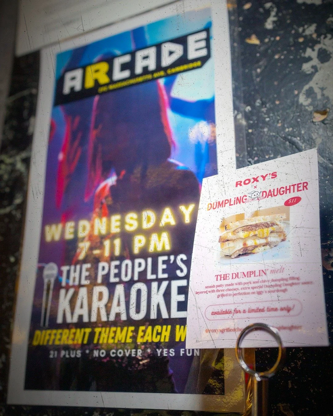 Picture this: You. Us. Tomorrow. The Dumplin' Melt in one hand. Karaoke mic in the other. Belting tunes together.

You in?

#roxysarcade #arcadebar #retrogaming #arcadegames #pinball #coinop #retrogamer #gamingcommunity #gamerlife #nostalgicvibes #cr