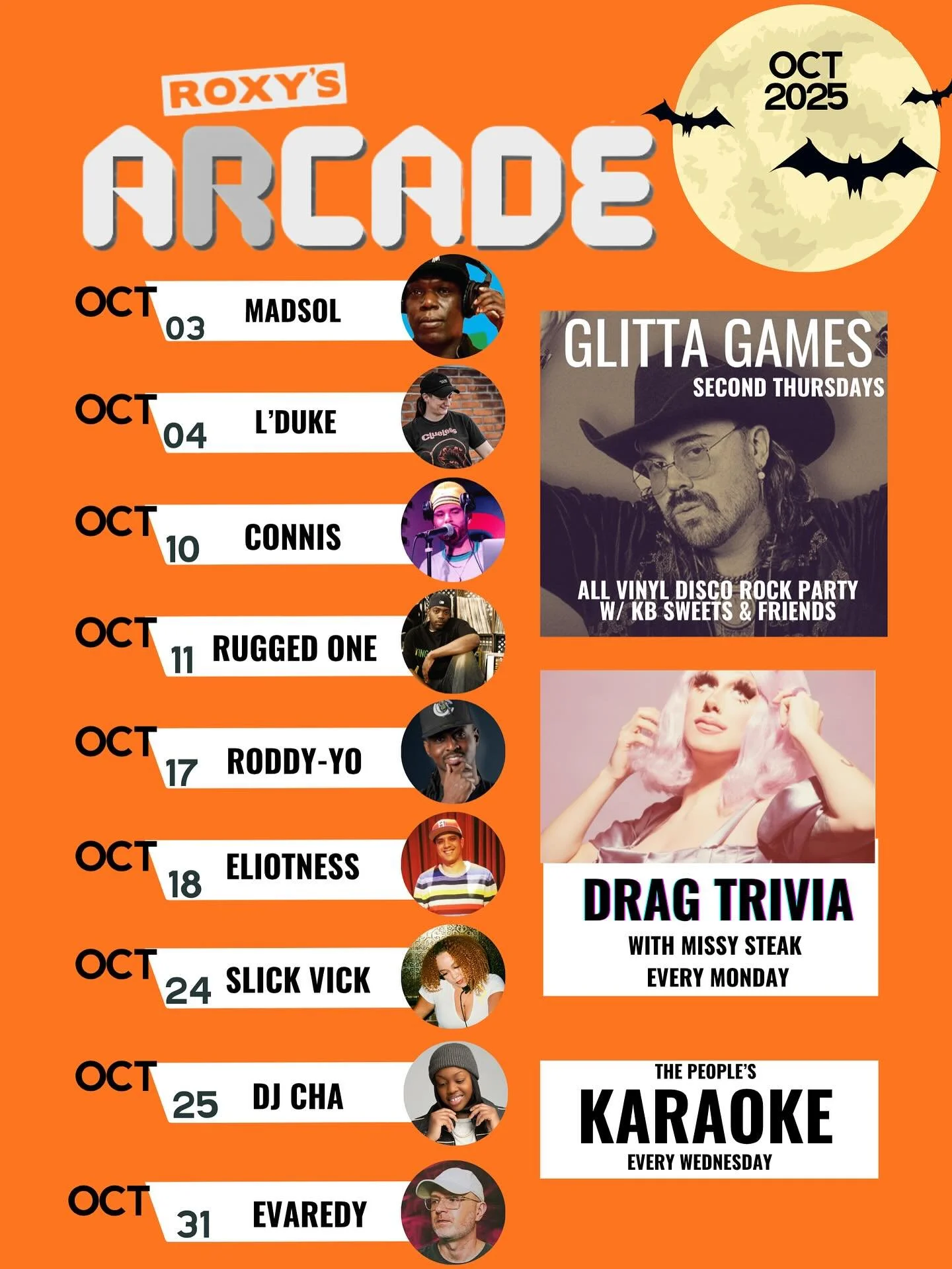 🎃 October DJs &amp; entertainment 🎃