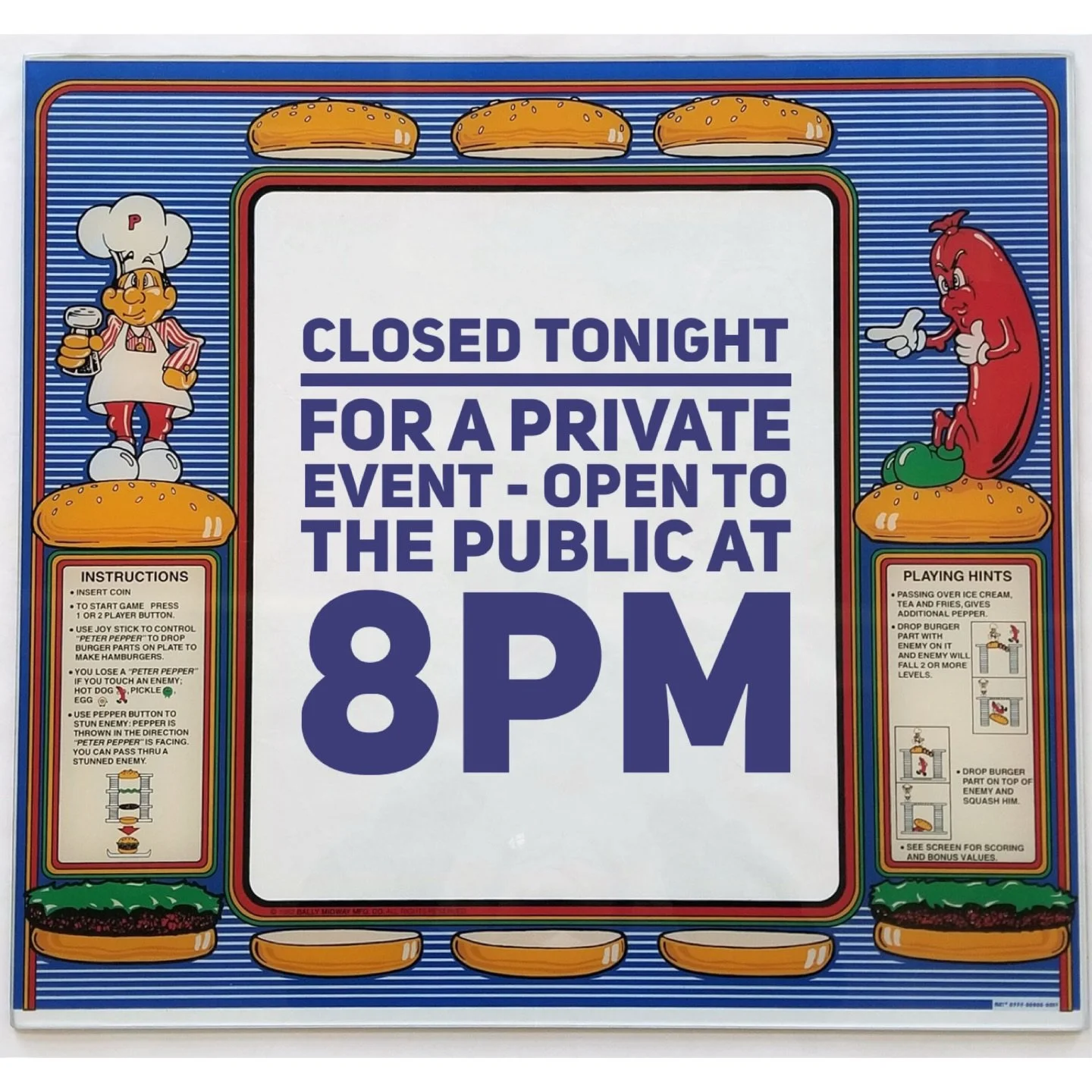 Private event from 5-8 but open for late night hangs until 11!