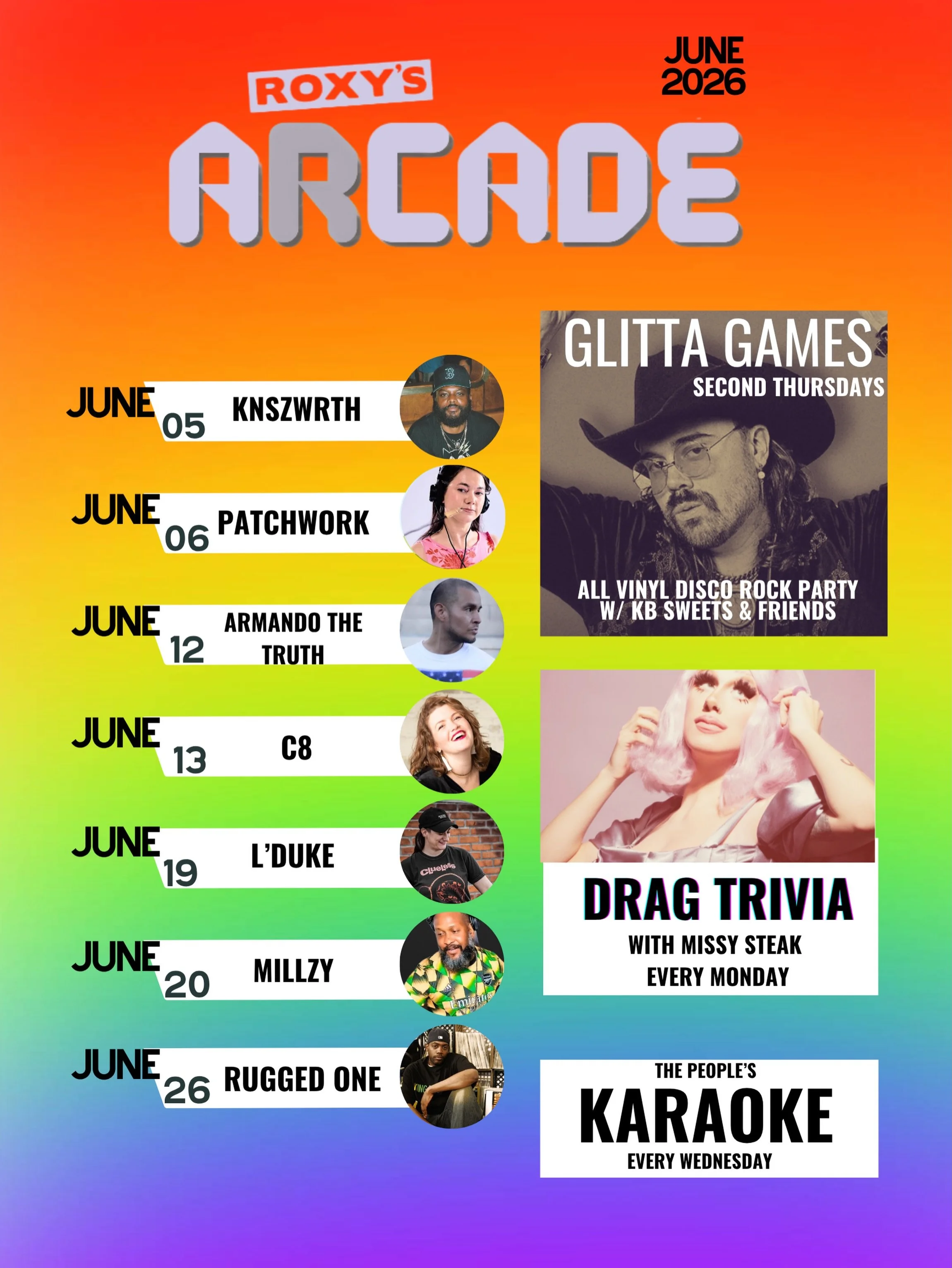 June DJ lineup!