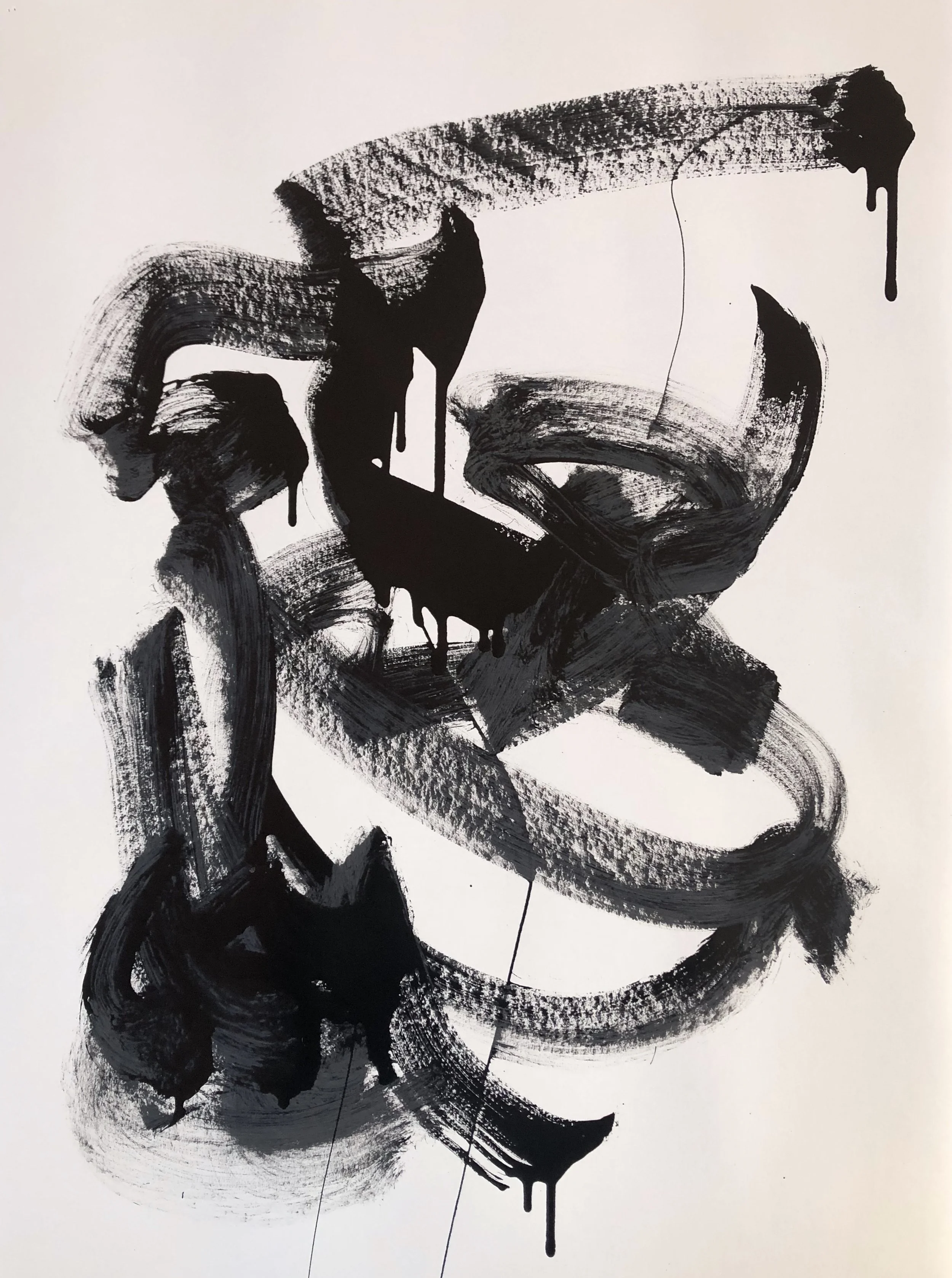 Untitled Black #10, 22"x30"