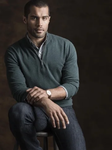 Pine Half-Zip 100% Cashmere Sweater, $155 (sale price, subject to change)