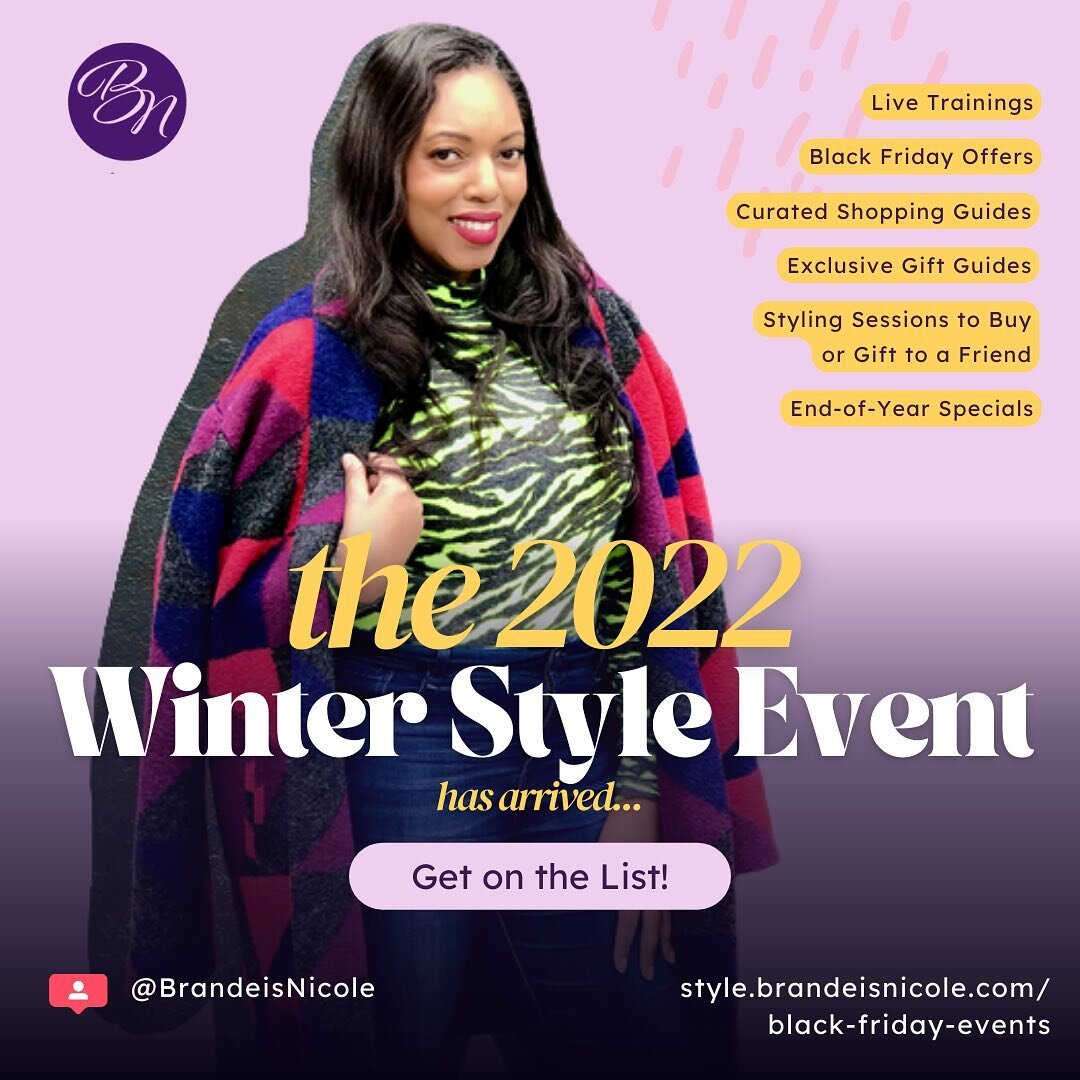 Y&rsquo;all. Get excited: 
The Brandeis Nicole Winter Style Event is here! 🥰🥰🥰

This is about to be the very best in &quot;getting your winter style and gifting life together&quot; goodness. There's going to be: 

✨ A super fun &quot;Brandi's Fave
