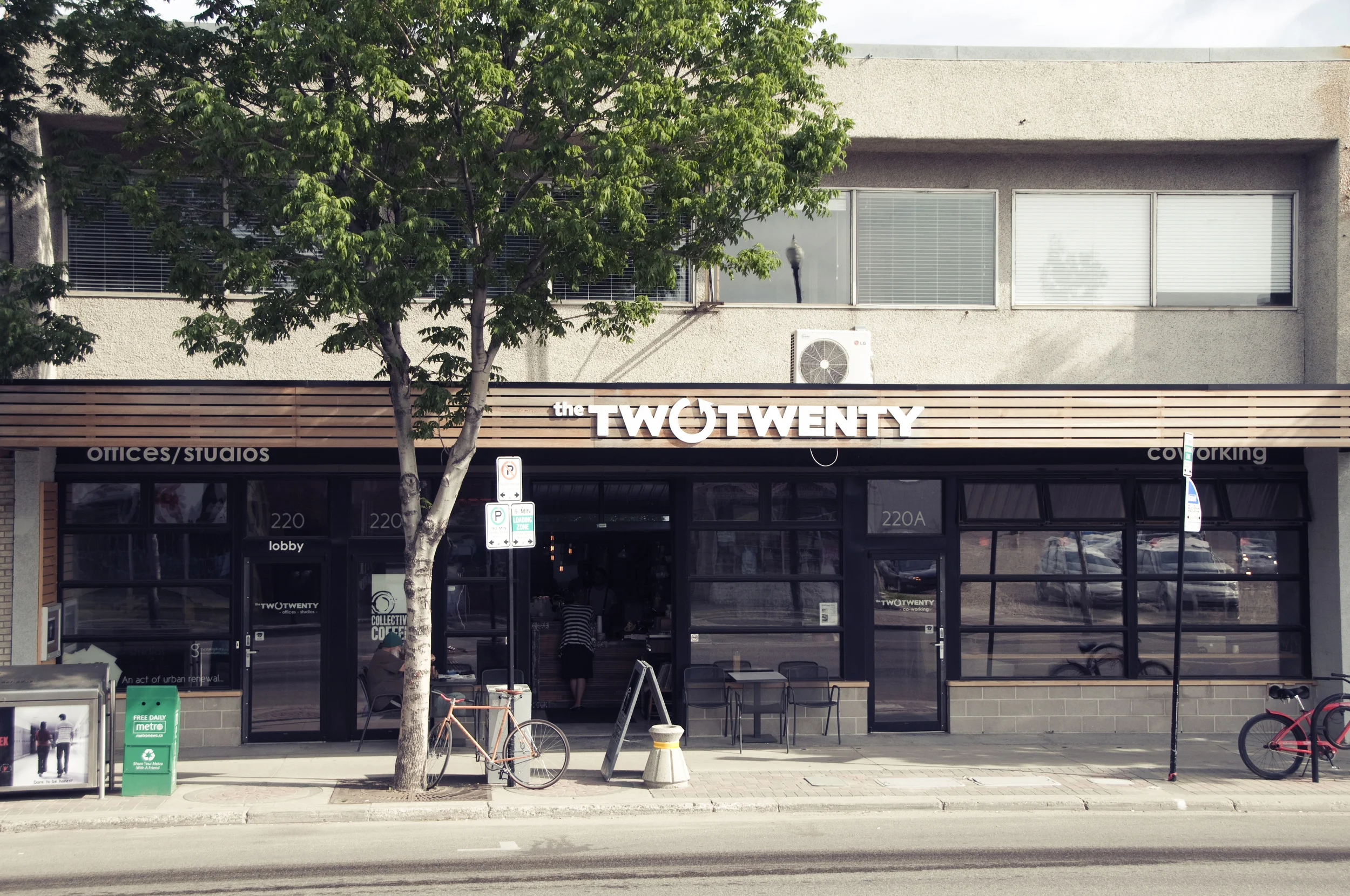We cowork at The Two Twenty in Riversdale, Saskatoon, among a fantastic community of entrepreneurs, artists, thinkers, makers and doers.