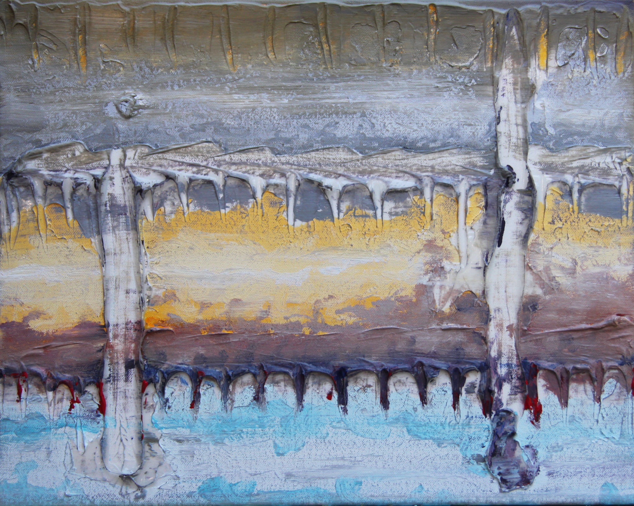 vibrations 16"x 20" acrylic on canvas 2015 private collection