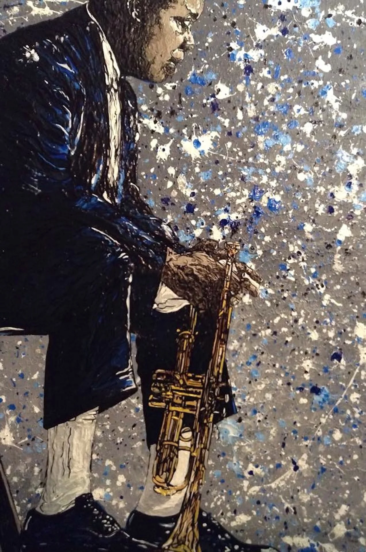 Satchmo (Louis Armstrong) 2015 acrylic on canvas 16" x 20"
