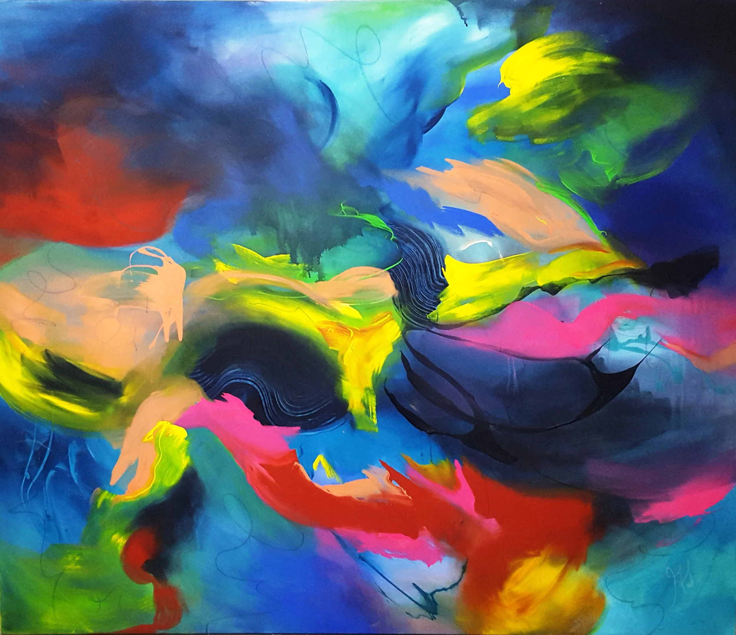 Colorful Flight 2010 acrylic on canvas 190cm x 160cm