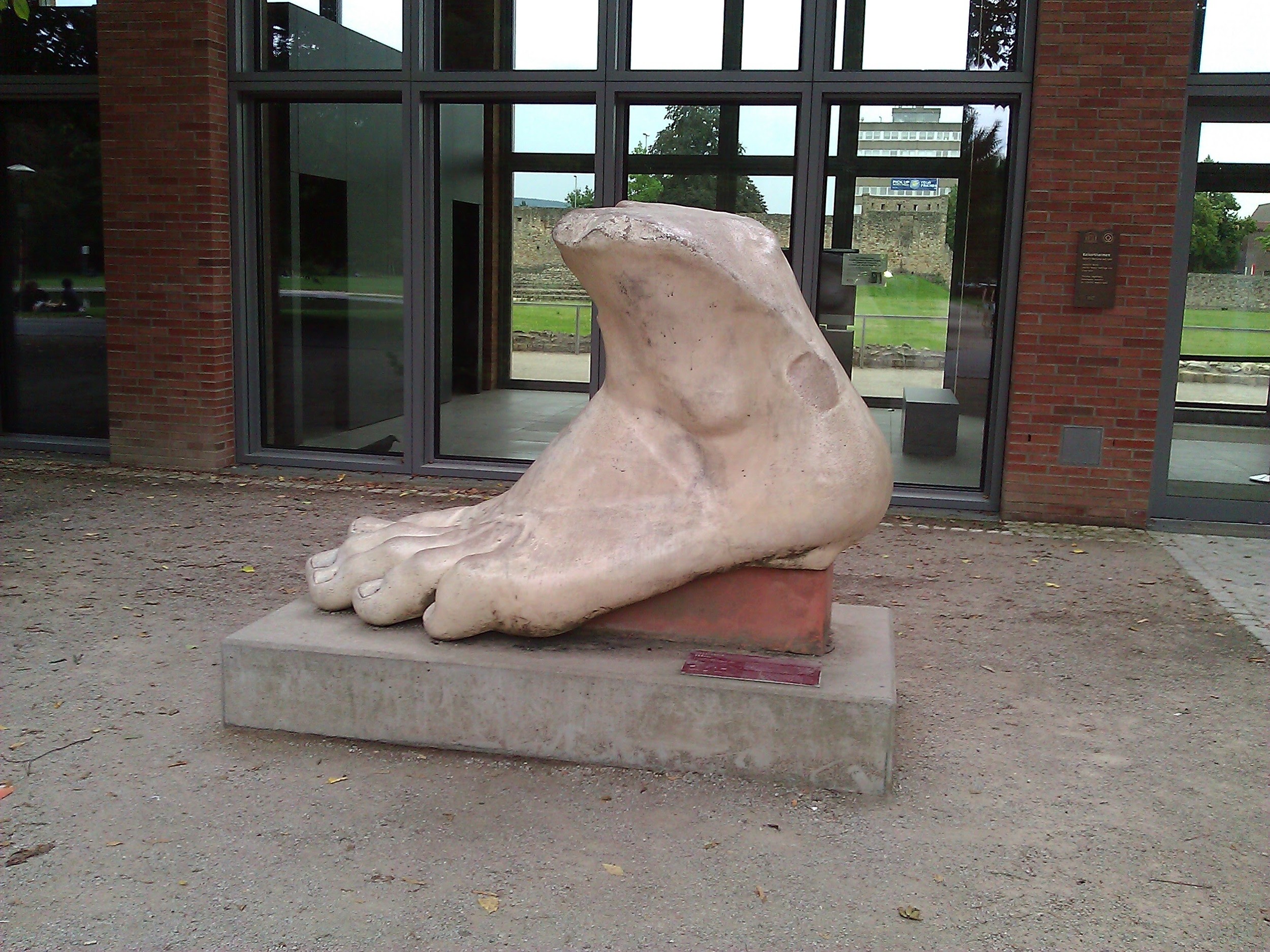 Foot of Emperor Constantine (Trier, Germany) Photo Credit: Donna Banks, 2015