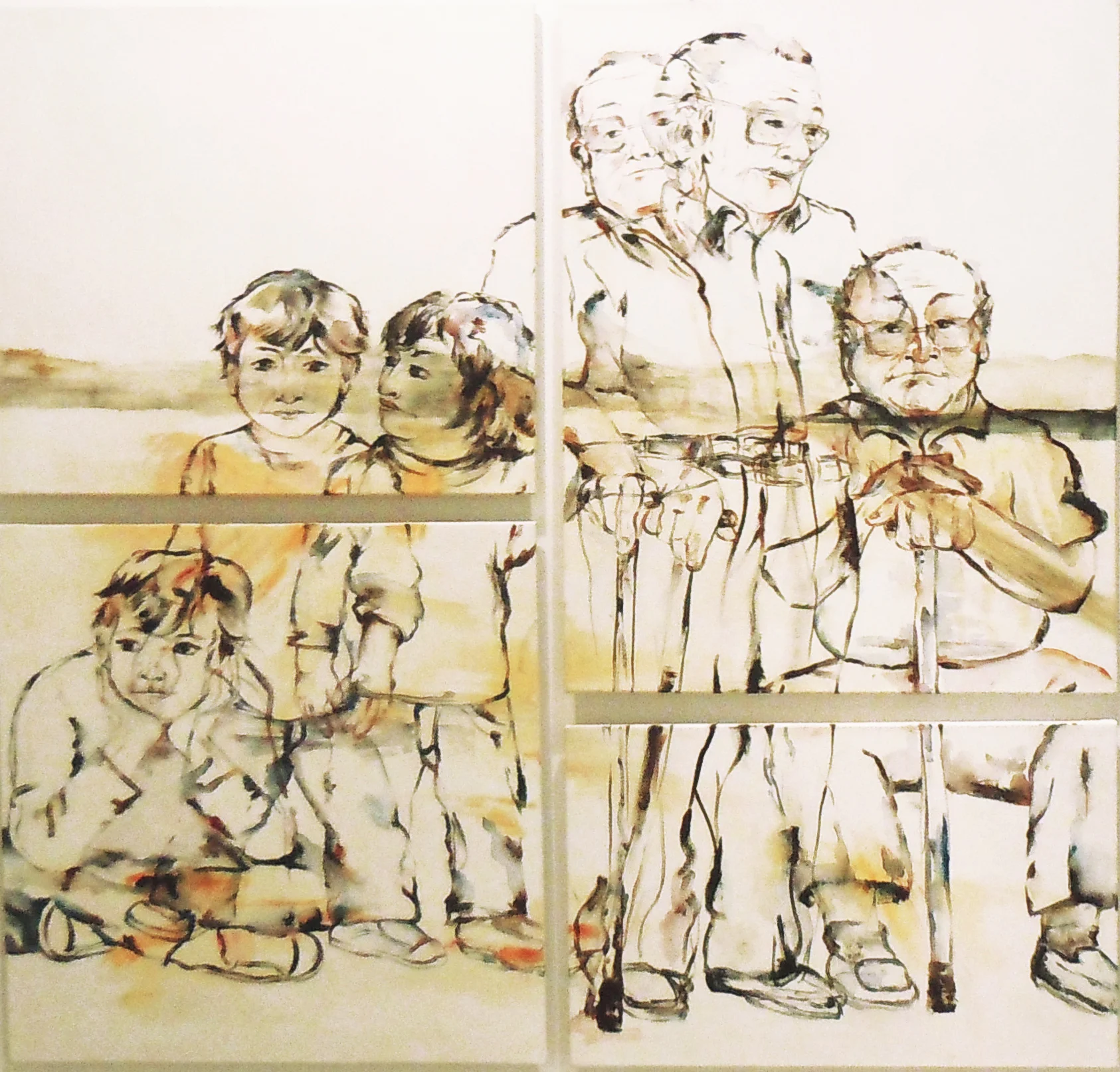 Prólogo y epilogo (triptych) 2011 oil on canvas 140 x 150 cm
