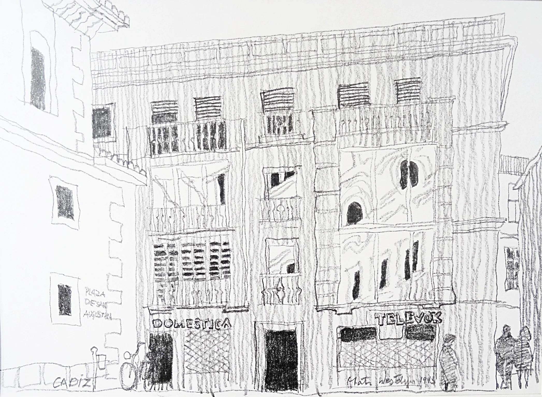 Cadiz pencil on paper 1992-1993