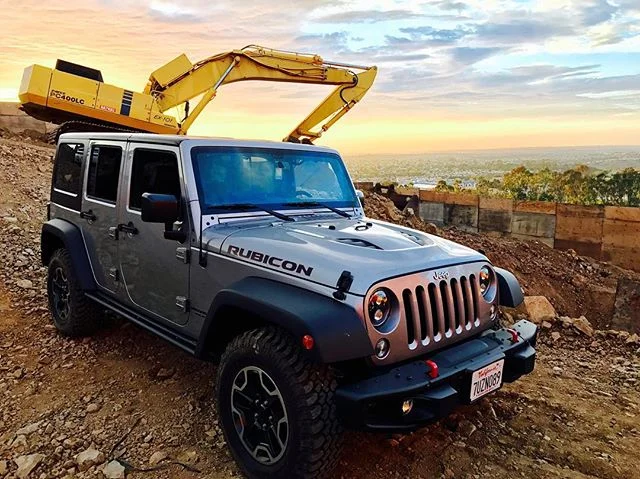 Breaking in the new work Jeep