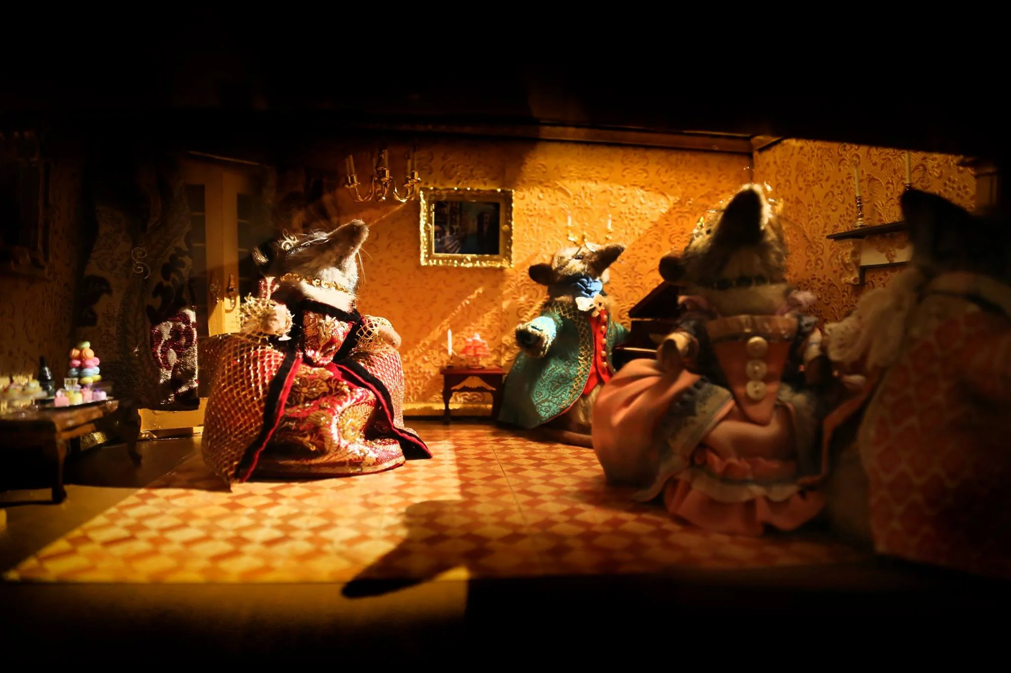 Peek into the floorboards, and you might see some mice being fancy.