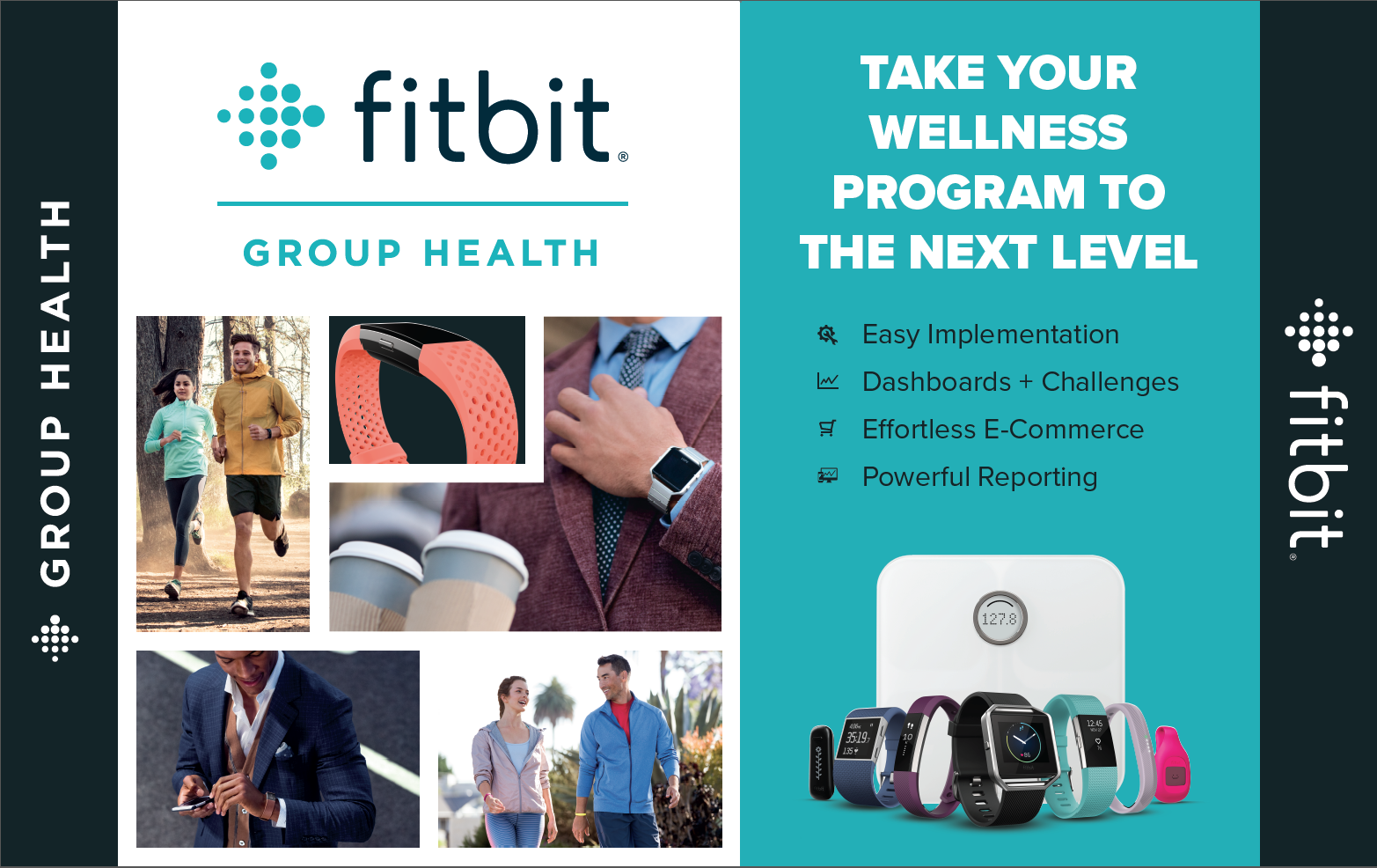 89 x 117" wall designed for FitBit's Group Health chapter to encourage other companies to start a wellness program. 