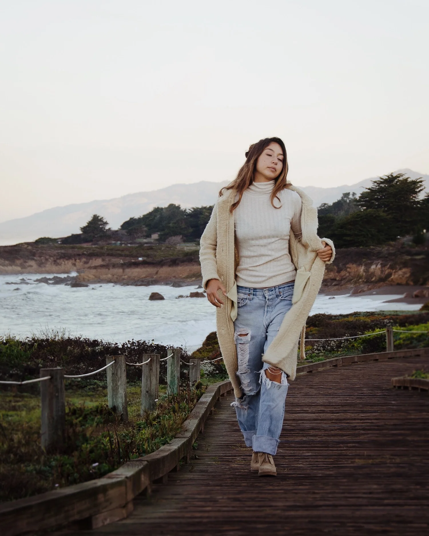 Cambria California Beach Boardwalk Fashion Portrait Miranda Kelton Photography
