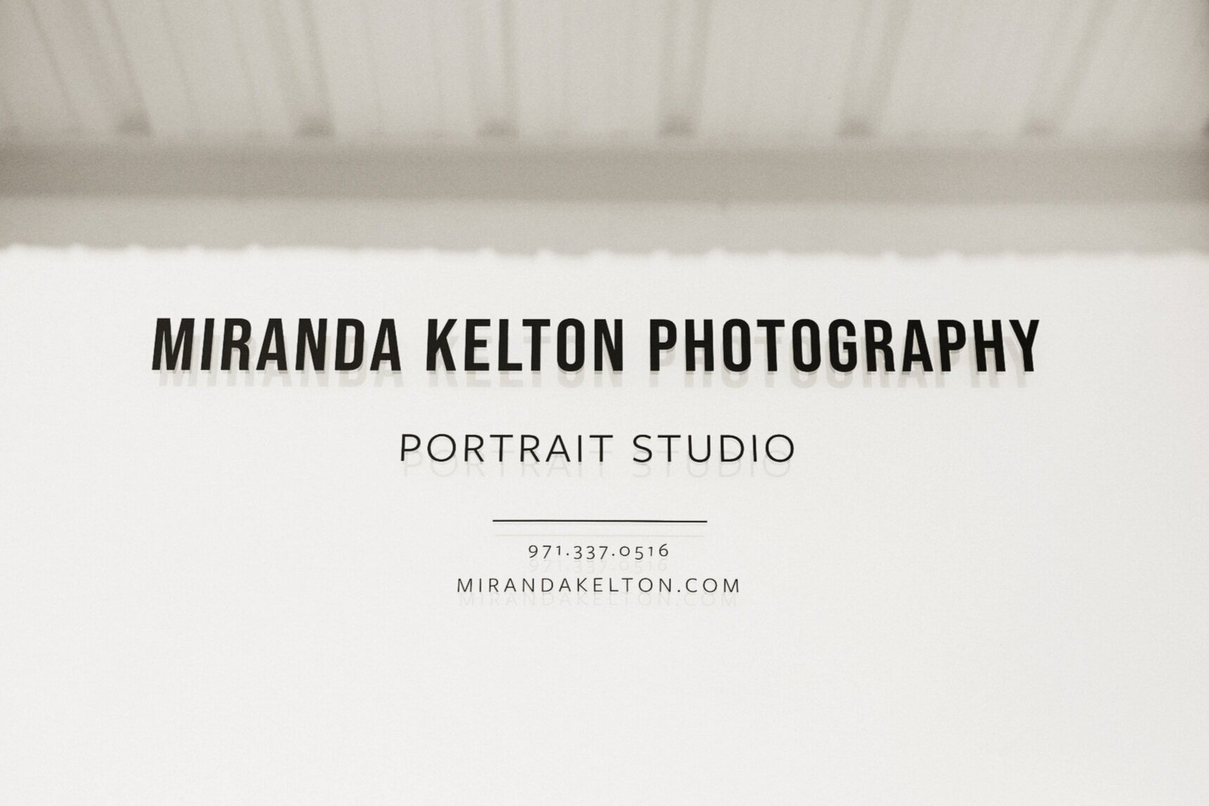 Bend Oregon Photography Studio Miranda Kelton Photography Front Window