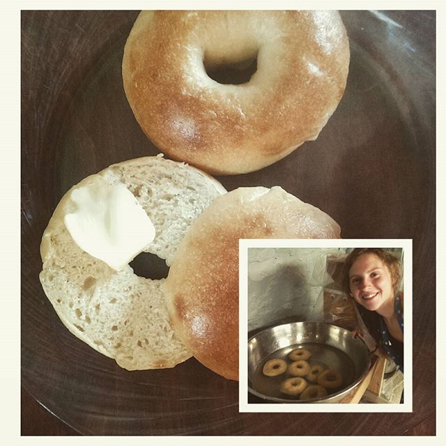 In case you thought I forgot, I didn't. I'm still working hard to bring you the best bagels I can and I think we're getting close! And now I have Erin Shelley on my team to make it happen! #lefevrebakery #experimenting #bagel