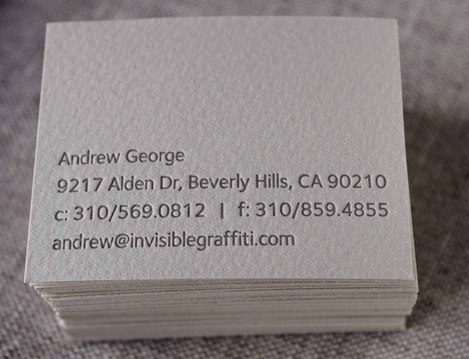 andrew george business cards