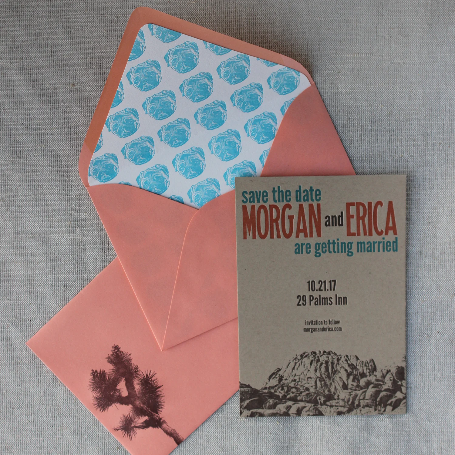 morgan & erica save the dates