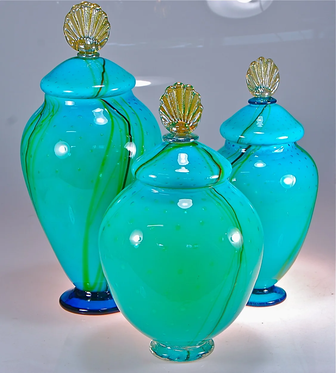 New Maui Wish Keepers by Rick Strini. Tallest dimensions 7"wide x 17" tall, medium one is 14" x 6"wide, and the one in the front is 8"wide x 14" tall. Custom sizes available as well as colors. For Sale NOW. 