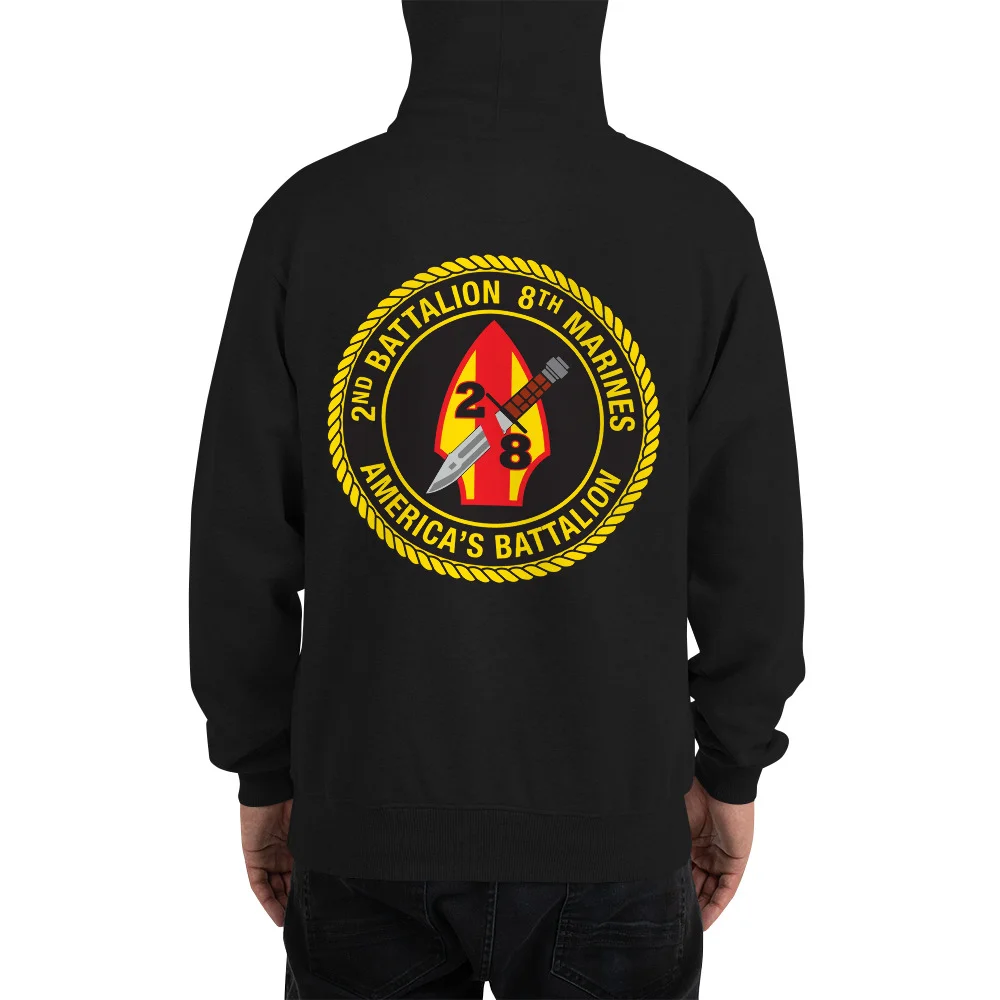 **PRE-ORDER**  2/8 America's Battalion Hooded Pullover Sweatshirt