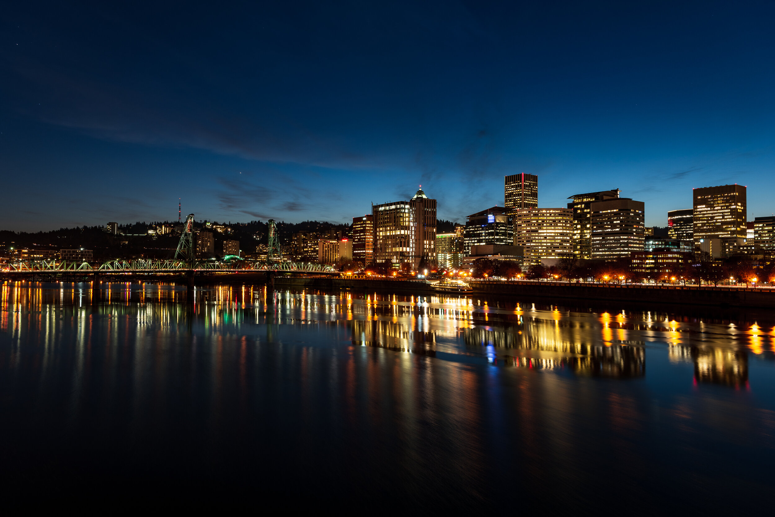 Portland Skyline Dusk