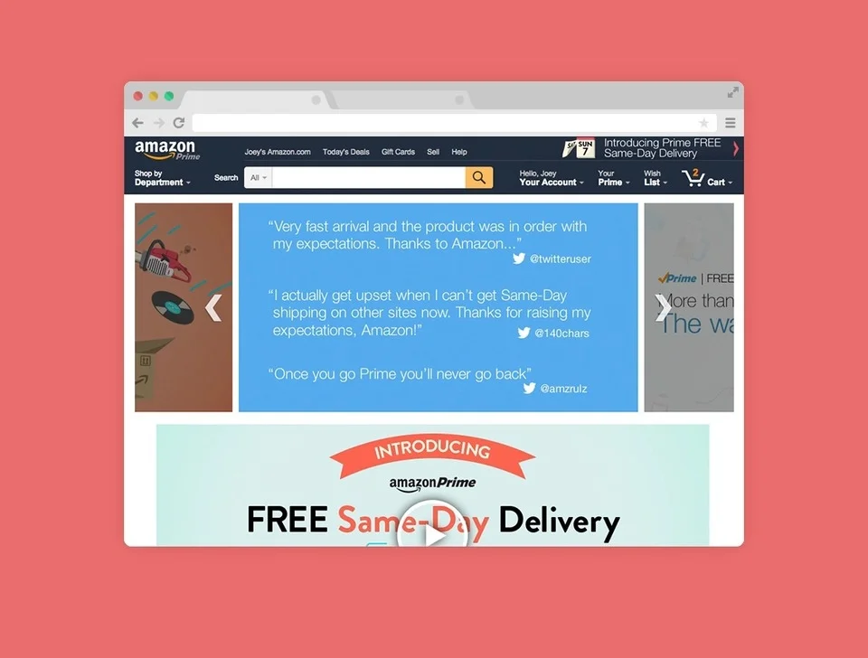 SAME-DAY LANDING PAGE