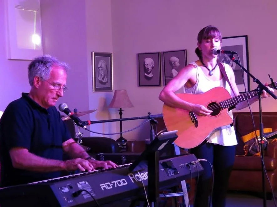 The LP's Lisa Medina with Larry Petrillo