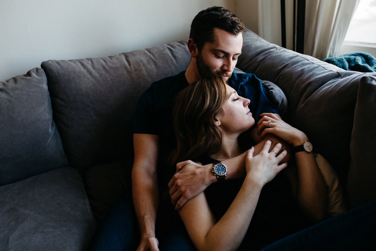 San Francisco In home Engagement Session, SF Engagement photos, SF wedding photographer, Bay Area wedding photographer, San Francisco engagement session