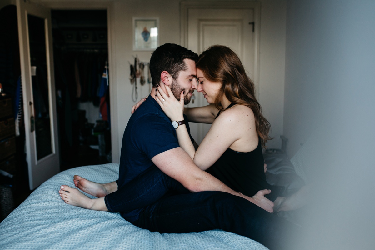 San Francisco In home Engagement Session, SF Engagement photos, SF wedding photographer, Bay Area wedding photographer, San Francisco engagement session