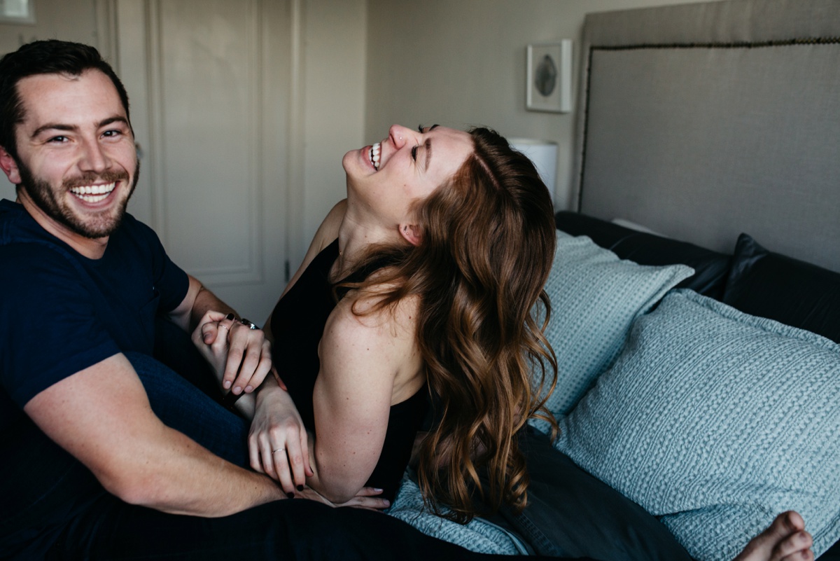 San Francisco In home Engagement Session, SF Engagement photos, SF wedding photographer, Bay Area wedding photographer, San Francisco engagement session