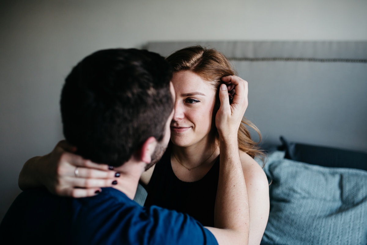 San Francisco In home Engagement Session, SF Engagement photos, SF wedding photographer, Bay Area wedding photographer, San Francisco engagement session