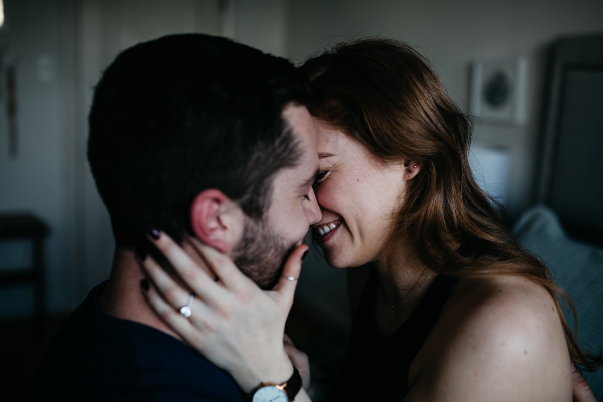 San Francisco In home Engagement Session, SF Engagement photos, SF wedding photographer, Bay Area wedding photographer, San Francisco engagement session