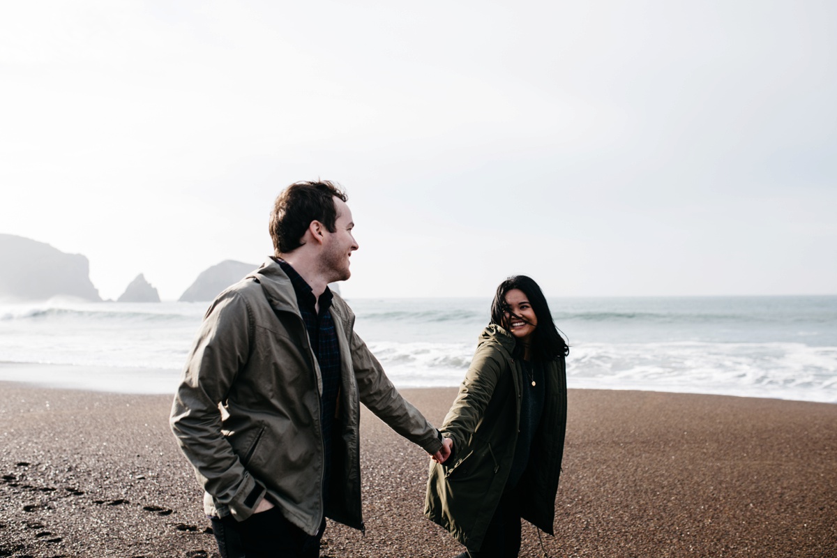 San Francisco engagement photos, sf engagement session, Bay Area wedding photographer, Shelldance Orchid gardens wedding photographer, Pacifica wedding photographer, California wedding photographer