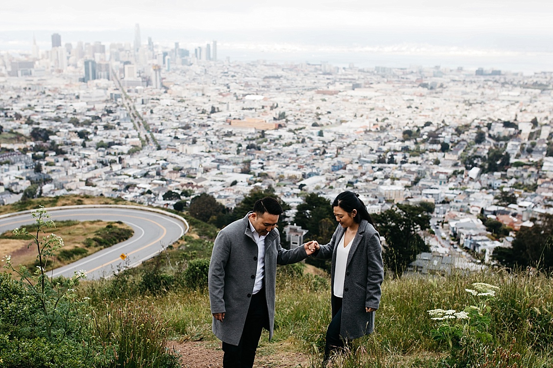 Mission Dolores Park Engagement photo, Twin Peaks Engagement photos, SF Engagement photography, San Francisco Engagement Session, San Francisco Engagement Session Location