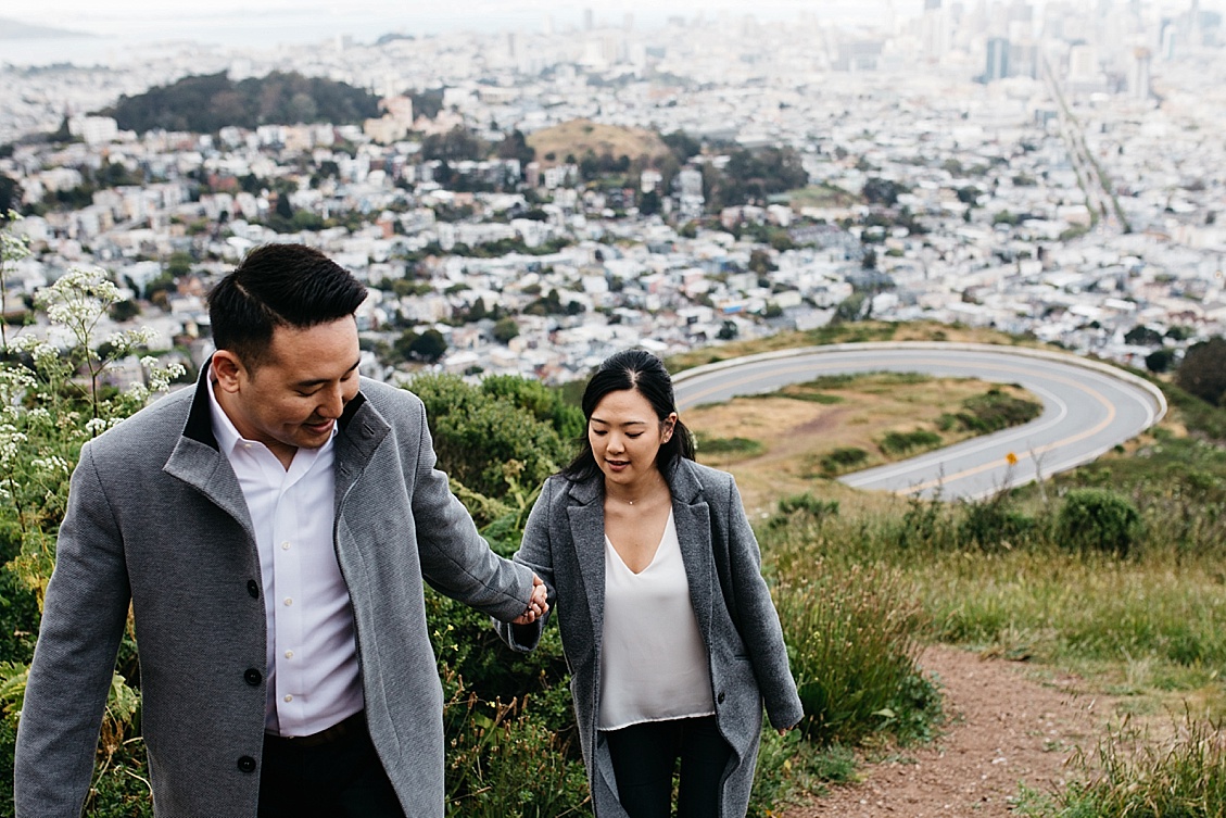Mission Dolores Park Engagement photo, Twin Peaks Engagement photos, SF Engagement photography, San Francisco Engagement Session, San Francisco Engagement Session Location