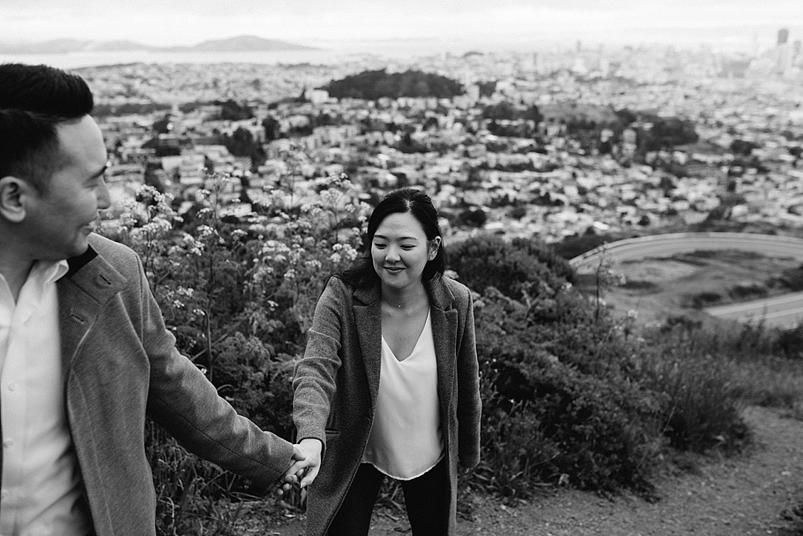 Mission Dolores Park Engagement photo, Twin Peaks Engagement photos, SF Engagement photography, San Francisco Engagement Session, San Francisco Engagement Session Location