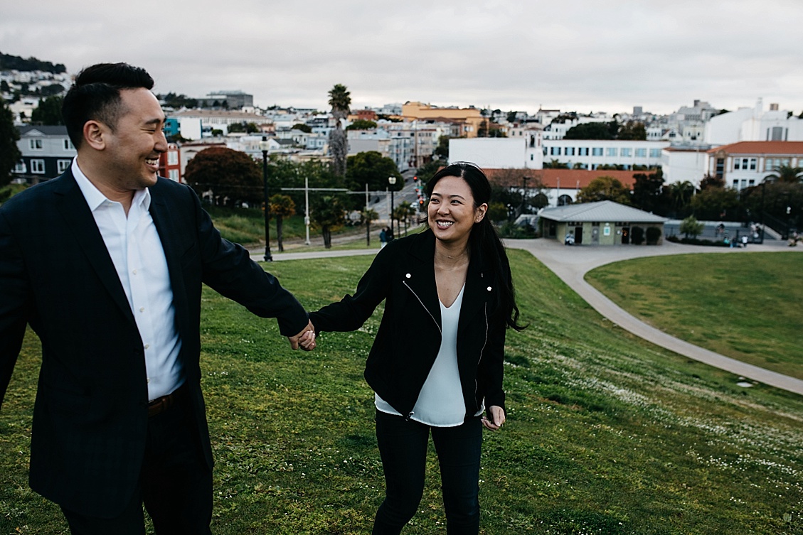 Mission Dolores Park Engagement photo, Twin Peaks Engagement photos, SF Engagement photography, San Francisco Engagement Session, San Francisco Engagement Session Location