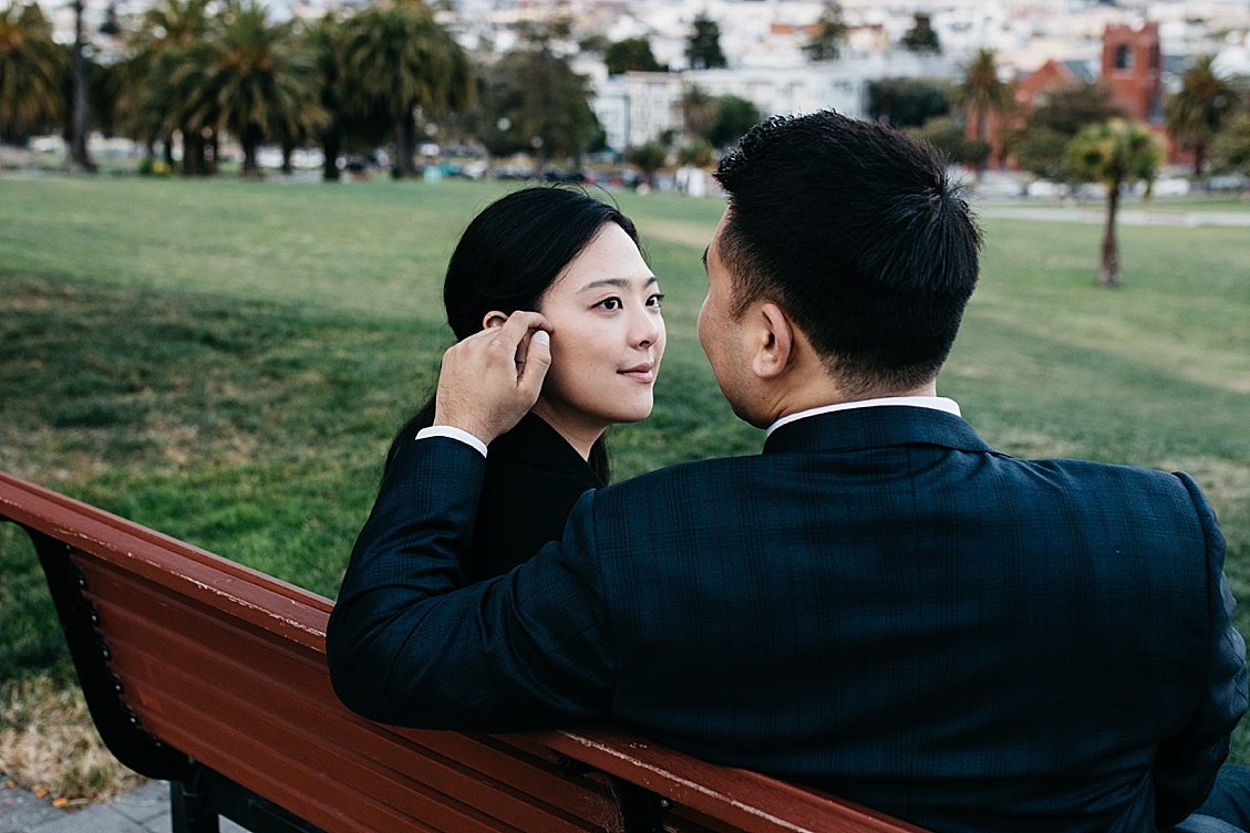 Mission Dolores Park Engagement photo, Twin Peaks Engagement photos, SF Engagement photography, San Francisco Engagement Session, San Francisco Engagement Session Location