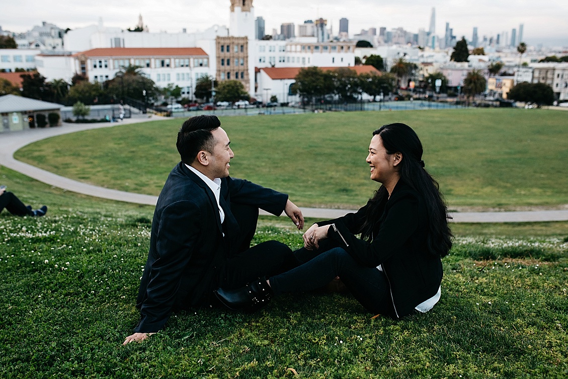 Mission Dolores Park Engagement photo, Twin Peaks Engagement photos, SF Engagement photography, San Francisco Engagement Session, San Francisco Engagement Session Location