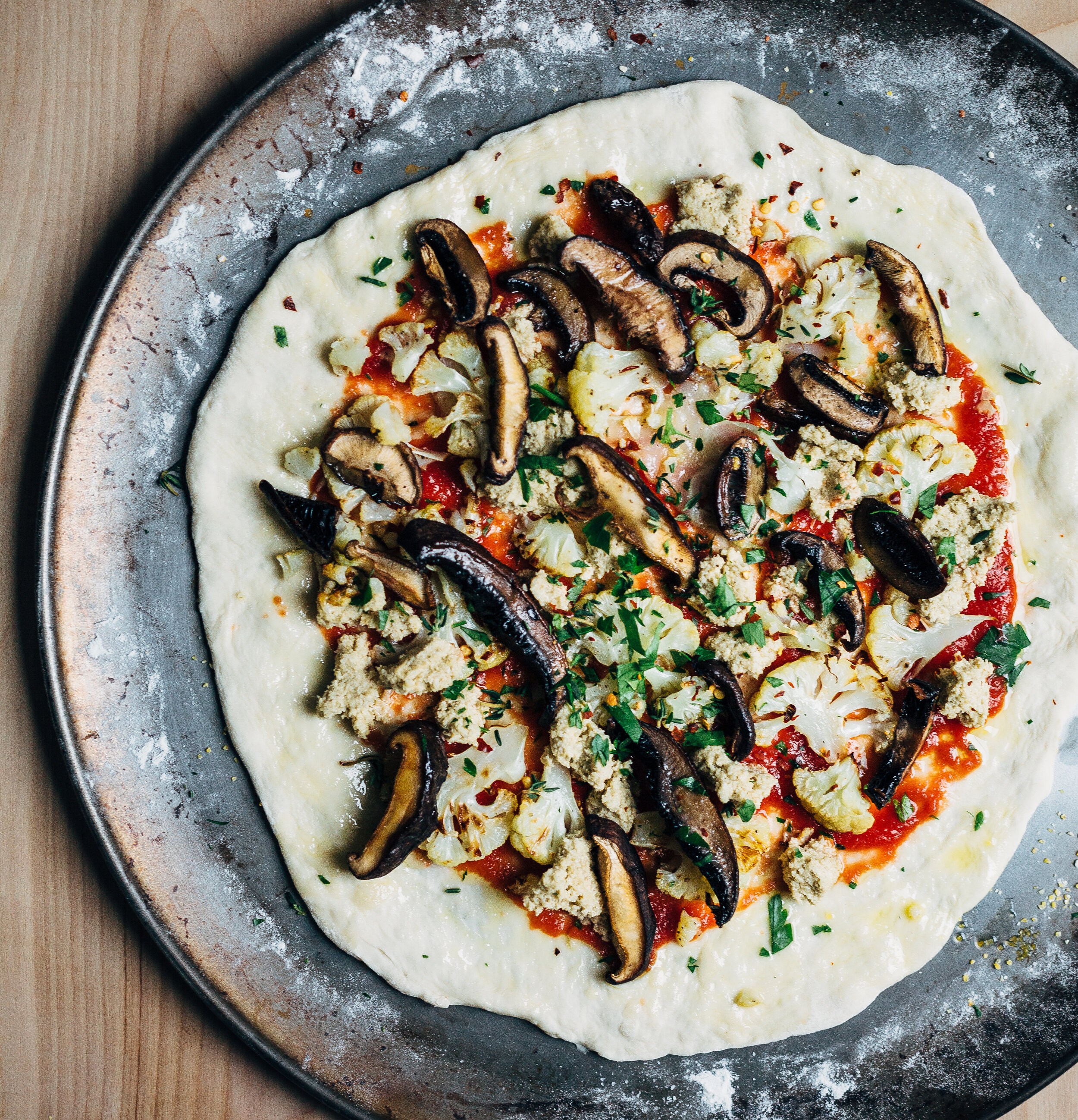 mushroom and cauliflower vegan pizza - 18.jpg