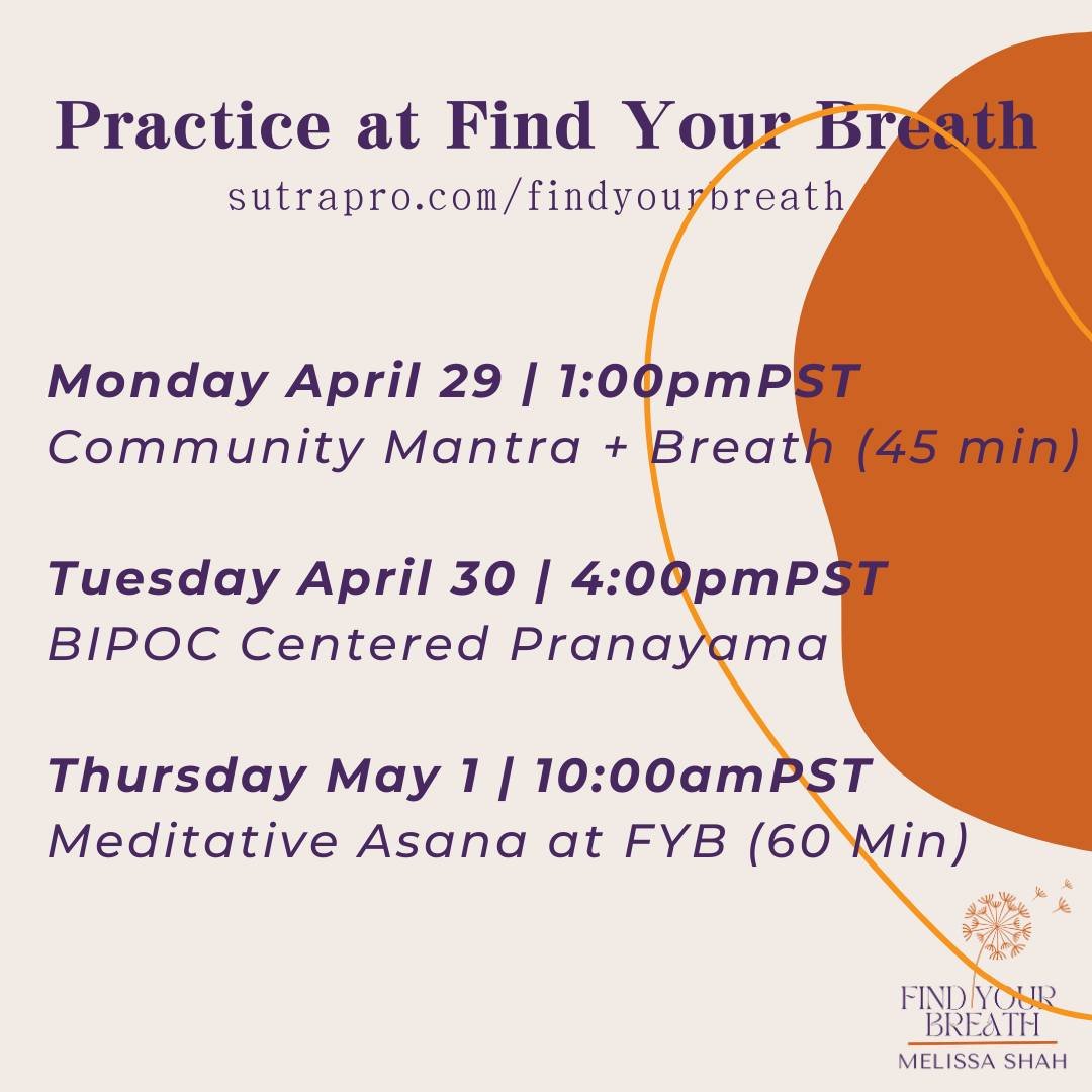 This week at Find Your Breath, we're spending a few more practices on remembering the support within you and around you. It's been incredible to witness your explorations of what being supported looks like for you right now, and what it feels like to