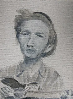 Sketch Portrait, Woody Guthrie. 2013.