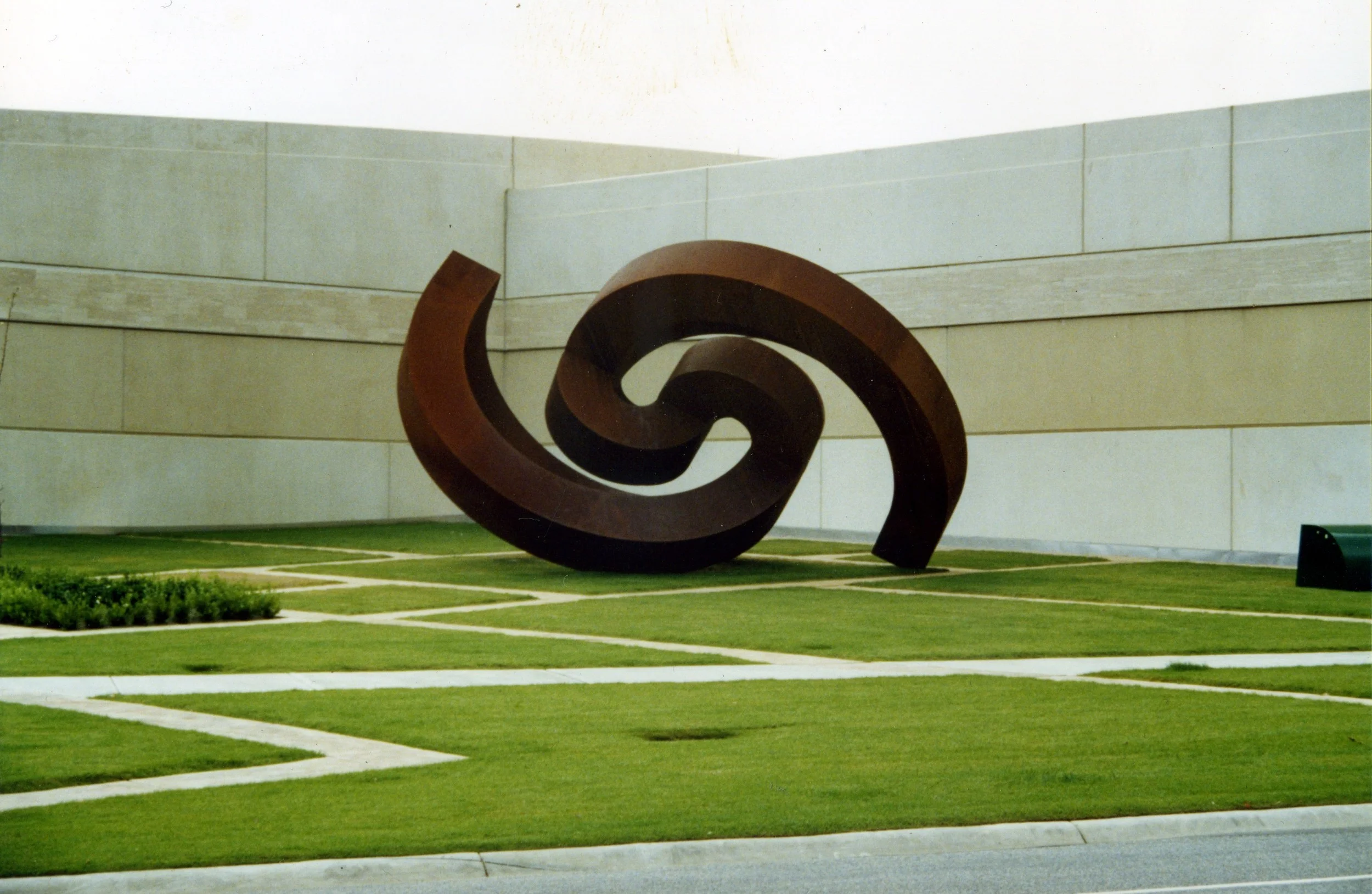 Greg Johns, Birth, 1999 Corten steel, 4.75m high x 7.5 m long x 5 m wide. Chadstone. Melbourne