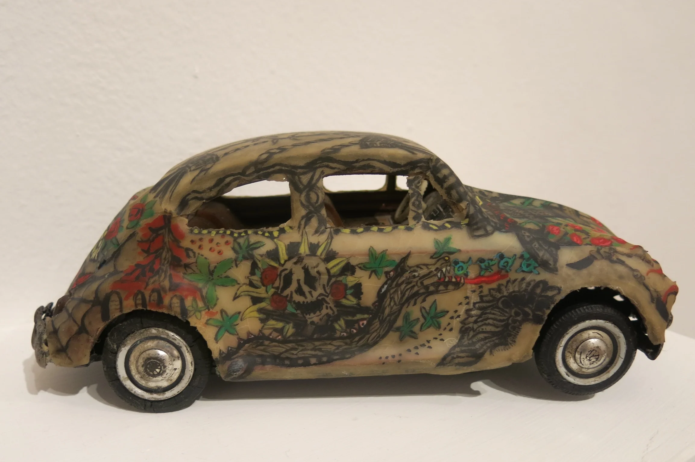 Model for Tattooed Car 2013 Tattoo on latex on toy car 26.5 x 10.5 x 10 cm $3,210