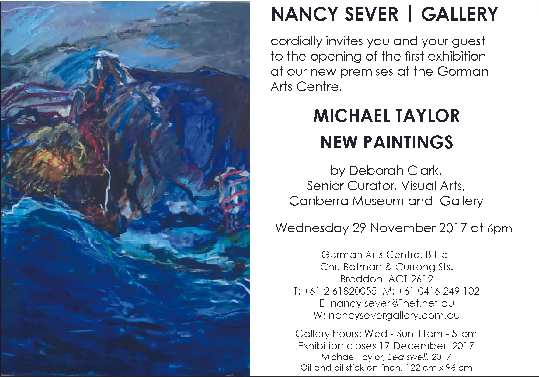 NSG. Mihael Taylor exhibition electronic invitation.jpg