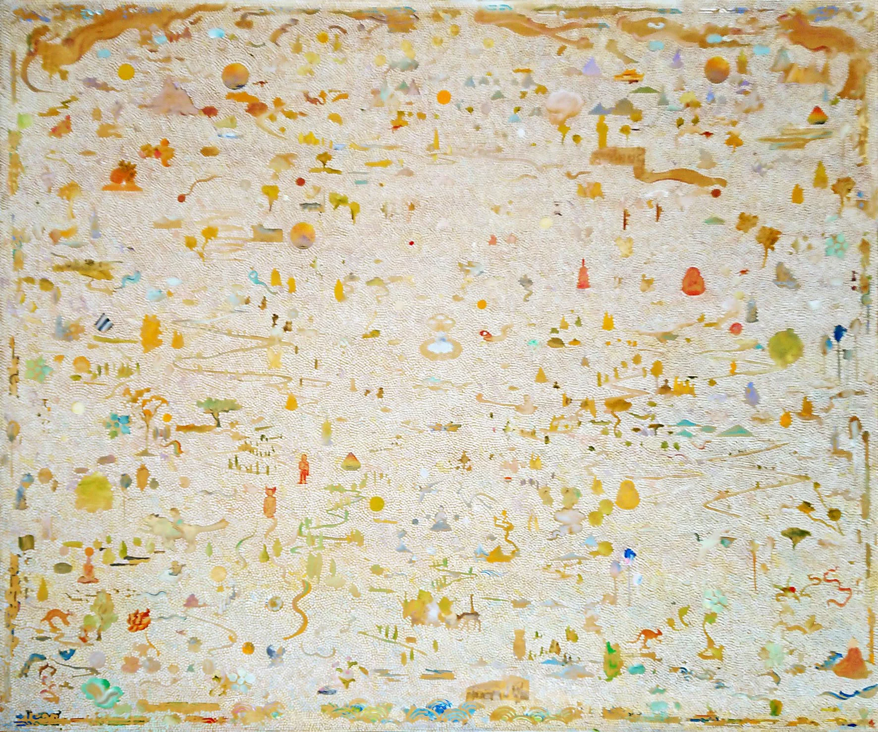 New Metamorphosis. 2019. Acrylic on linen. 152 x 183 cm. $15,000