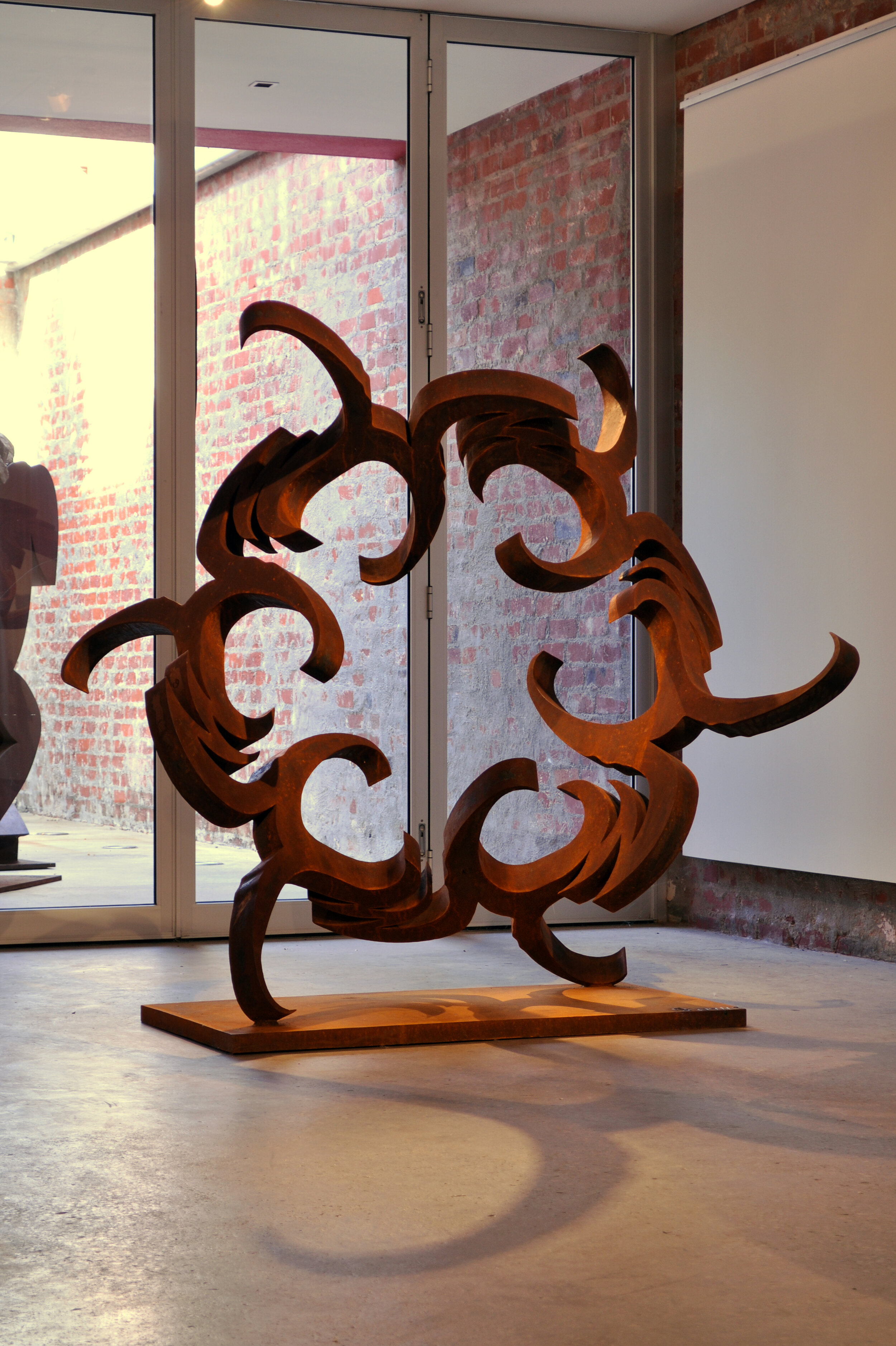 Vortex Mandala  2009-2010 Corten steel. 170 x 150 x 150 cm   $55,000 (1 of 5)