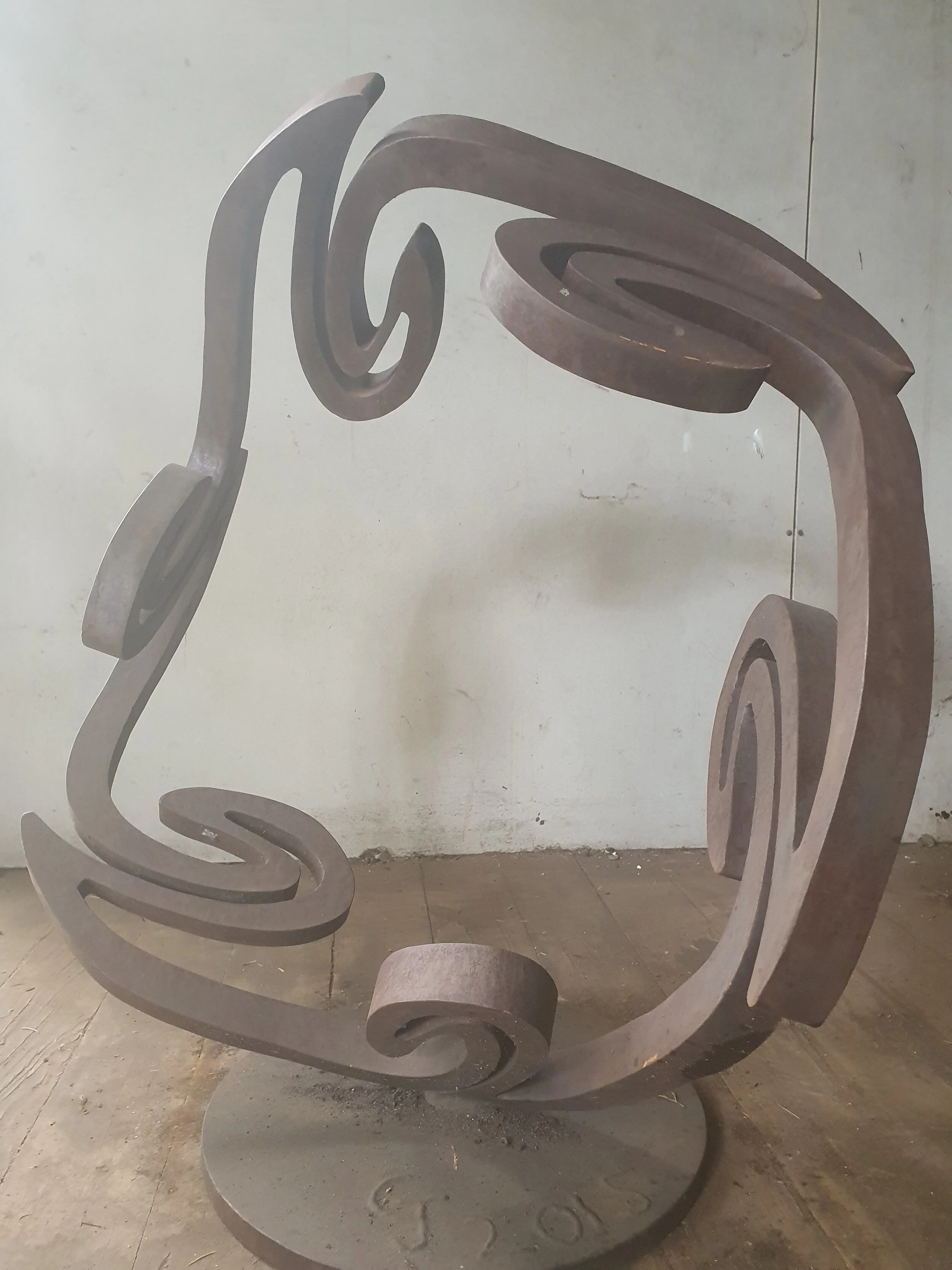 Whirling Mandala. 2015 Mild steel. 70 x 70 x 46 cm.  $12,500  ( 1 of 9)